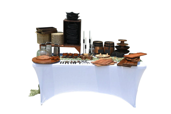 Renta Tablas de Quesos y Carnes Frías para eventos con platos