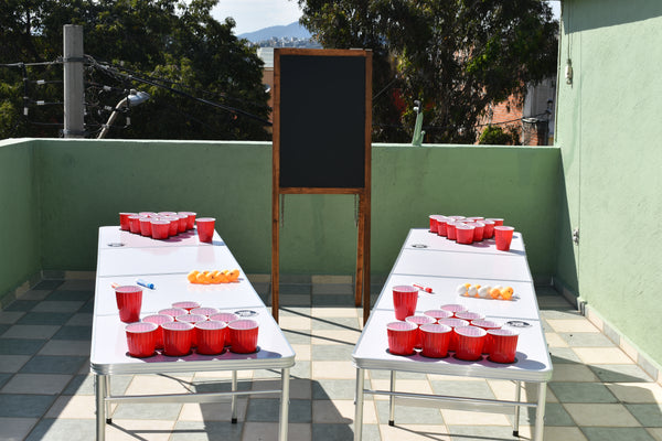 Paquete Renta 2 Mesas de Beer Pong Plegables