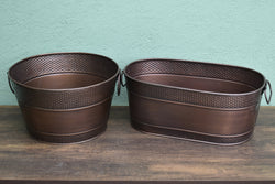 Renta 2 hieleras de latón color cobre (14 y 15 litros)