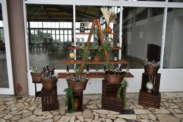 Renta Estación de Barra de Cervezas y Refrescos (Beer Bar) con Escalera