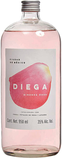 DIEGA ROSA (GINEBRA DE FRESA) 950 ml.