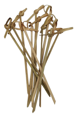 25 Pzas Palillo de Bambú con Nudo para Cóctel 4