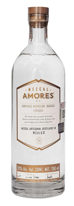 MEZCAL AMARAS (AMORES) ESPADÍN JOVEN 750 ml.
