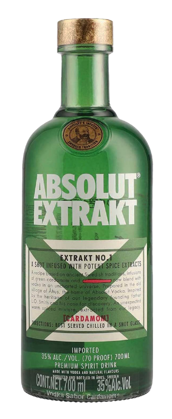 ABSOLUT EXTRAKT (CARDAMOMO VERDE) 700 ml.