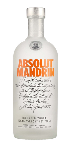 ABSOLUT MANDRIN (MANDARINA & NARANJA) 750 ml.